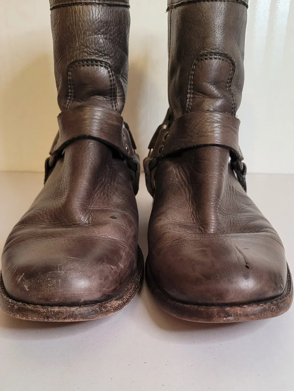 Frye Phillip Short Harness Boots Size 8.5